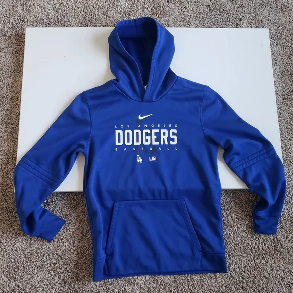 Nike Los Angeles Dodgers Therma-Fit Hooded Sweater XL Hoodie Kids - Picture 2 of 13
